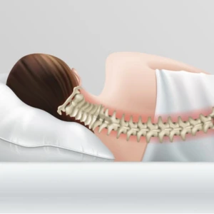 DreamyFoam effect on spine compared to traditional pillows